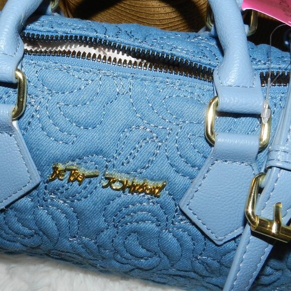 Betsey Johnson Embroidered Denim/Rose Crossbody/Hand Bag 🆕FAST SHIP😮💨⚡🚚 - Picture 7 of 13